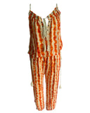 BLUSA LARANJA TIE DYE