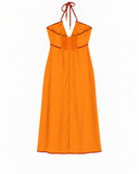 VESTIDO LONGO LARANJA VIX