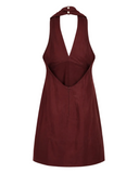 VESTIDO CURTO VINHO
