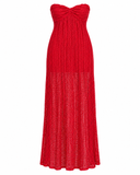 VESTIDO LONGO VERMELHO TRIYA