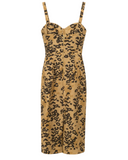 VESTIDO MIDI ANIMAL PRINT