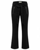 CALÇA FLARE COM CINTO PRETA