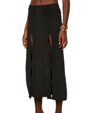 SAIA MIDI TRICOT PRETA
