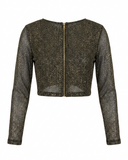 BLUSA TEXTURA DOURADA