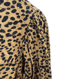 BLUSA ESTAMPADA CAMEL E PRETO
