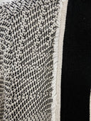 KIMONO TRICOT PRETO E BRANCO