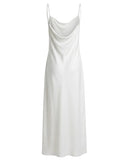 CAMISOLA ACETINADA LONGA OFF WHITE