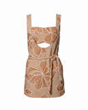 VESTIDO CURTO BORDADO BEGE