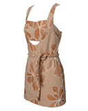 VESTIDO CURTO BORDADO BEGE