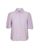 CAMISA CURTA BUFANTE LILÁS