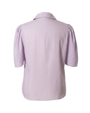CAMISA CURTA BUFANTE LILÁS