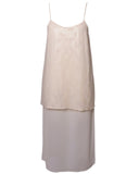 VESTIDO MIDI OFF WHITE COM BRILHOS
