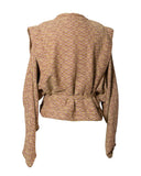 CASACO JACQUARD AMARELO