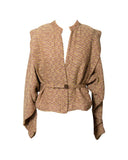 CASACO JACQUARD AMARELO