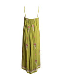 VESTIDO MIDI BORDADOS VERDE