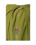 VESTIDO MIDI BORDADOS VERDE