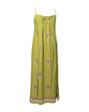 VESTIDO MIDI BORDADOS VERDE