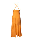 VESTIDO MIDI LARANJA