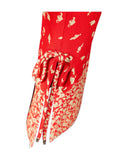 BLAZER CURTO ESTAMPADO VERMELHO