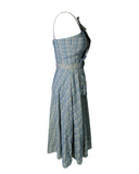 VESTIDO MIDI LAISE AZUL