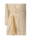 CHEMISE LONGA BEGE TRANSPARENTE