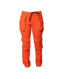 CALÇA CARGO MOLETOM LARANJA