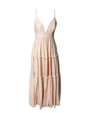 VESTIDO LONGO CAMADAS ROSA