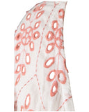 CHEMISE LAISE BRANCO E ROSA