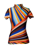 BLUSA ESTAMPADA LISTRAS COLORIDA