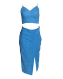SAIA MIDI LINHO AZUL