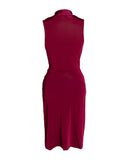 VESTIDO CURTO VINHO