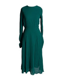 VESTIDO MIDI VERDE DECOTE COSTAS