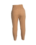 CALÇA MOLETINHO DETALHES BOLSO MARROM