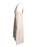 VESTIDO MIDI ESTAMPA NUDE E OFF