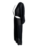 VESTIDO SAÍDA DE PRAIA PRETO