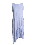 VESTIDO MIDI LISTRADO AZUL
