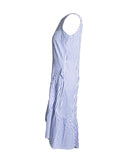 VESTIDO MIDI LISTRADO AZUL