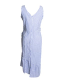 VESTIDO MIDI LISTRADO AZUL