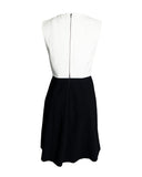 VESTIDO CURTO PRETO E BRANCO