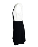 VESTIDO CURTO PRETO E BRANCO