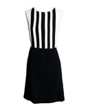 VESTIDO CURTO PRETO E BRANCO