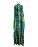 VESTIDO LONGO ESTAMPADO VERDE