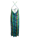 VESTIDO LONGO ESTAMPADO VERDE