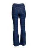 CALÇA JEANS FLARE AZUL ESCURO