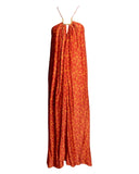 VESTIDO LONGO ESTAMPADO LARANJA