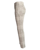 CALÇA TRICOT XADREZ VERDE CLARO