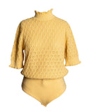 BODY TRICOT AMARELO