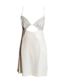 VESTIDO CURTO BRANCO BUSTO BORDADO