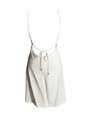 VESTIDO CURTO BRANCO BUSTO BORDADO