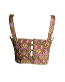 TOP ESTAMPADO ROSA E VERDE